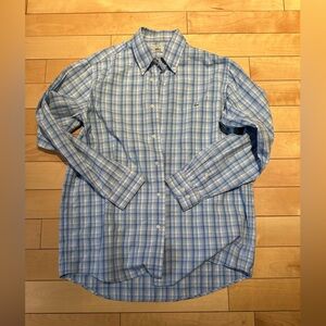 Lacoste Men's Blue Plaid Shirt size 39 (M)